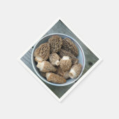 Serviette En Papier Morel Mushrooms (Coin)