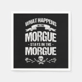 Serviette En Papier Morgue Embalmer Funéraire Directeur Cimetière Cade (Devant)