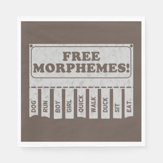 Serviette En Papier Morphèmes libres (Devant)
