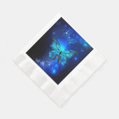 Serviette En Papier Morpho Butterfly in the Dark Background (Coin)