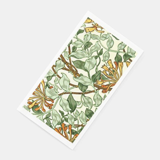 Serviette En Papier Morris - Honeysuckie vert et or (Coin)