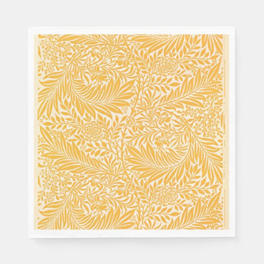 Serviette En Papier Morris - Larkspur, jaune doré (Devant)