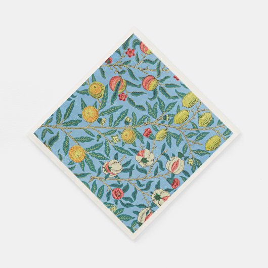 Serviette En Papier Morris - Quatre fruits, motif populaire, (Coin)