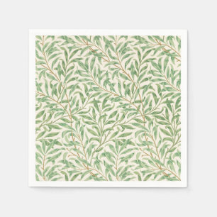 Serviette En Papier Morris - Saule d'antiquité feuilles & Branches Mot