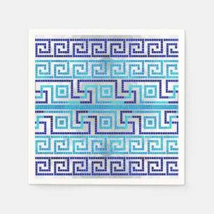 Serviette En Papier Mosaic Greek Meander Greek Key Ornament