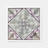 Serviette En Papier Mosaïque de diamants (Devant)
