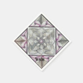 Serviette En Papier Mosaïque de diamants (Coin)