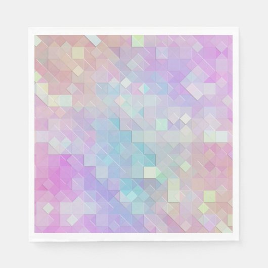 Serviette En Papier mosaïque holo sparkle : (Devant)