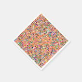Serviette En Papier Mosaïque multicolore Parties scintillant moderne G (Coin)