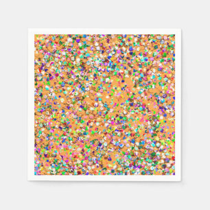Serviette En Papier Mosaïque multicolore Parties scintillant moderne G