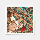 Serviette En Papier Mosaïque Upcyclée (Devant)