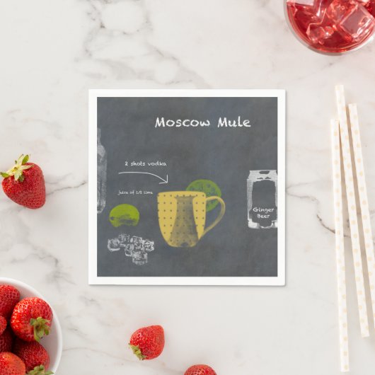 Serviette En Papier Moscou Mule (En situation)
