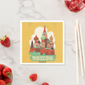 Serviette En Papier Moscou Russie (En situation)
