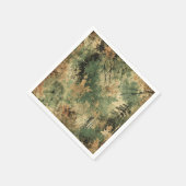 Serviette En Papier Mossy Fall Forest Floor Découpage d'encre désaffec (Coin)