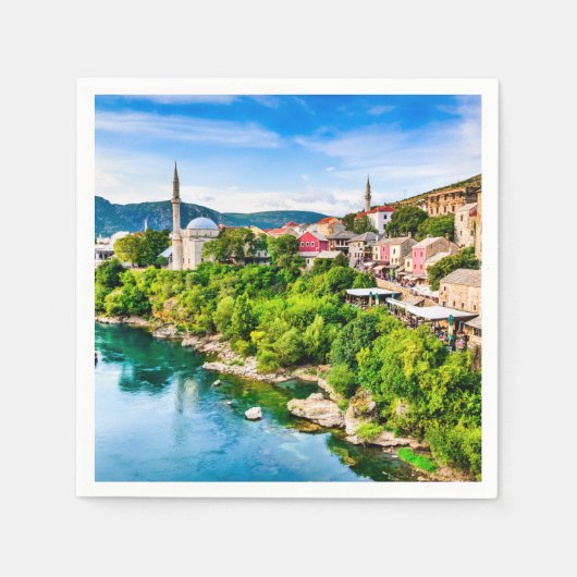 Serviette En Papier Mostar Bosnie-Herzégovine (Devant)