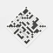 Serviette En Papier mot croisé puzzle pour la fête d'anniversaire (Coin)