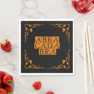 Serviette En Papier Mot magique Abracadabra