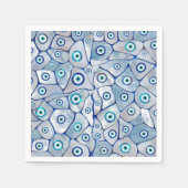 Serviette En Papier Mother of pearl Evil Eye Pattern (Devant)