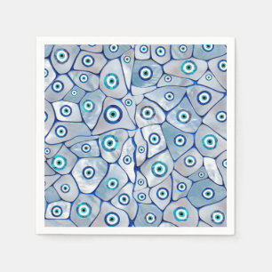 Serviette En Papier Mother of pearl Evil Eye Pattern