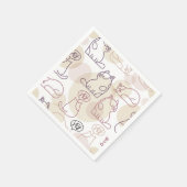 Serviette En Papier Motif (Coin)