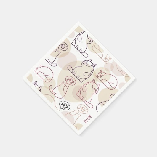 Serviette En Papier Motif (Coin)