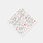 Serviette En Papier Motif (Coin)