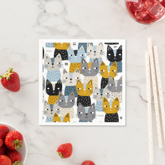 Serviette En Papier Motif (En situation)
