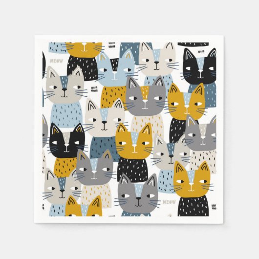 Serviette En Papier Motif (Devant)
