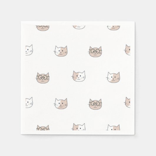 Serviette En Papier Motif (Devant)