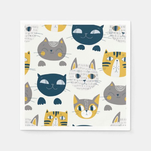 Serviette En Papier Motif (Devant)