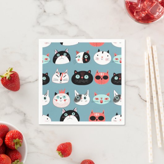 Serviette En Papier Motif (En situation)