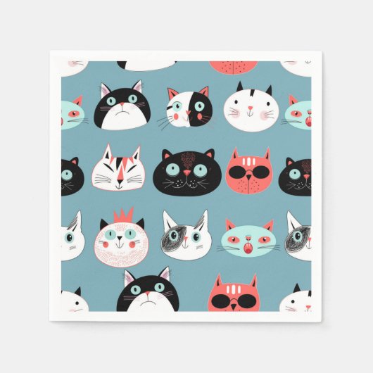 Serviette En Papier Motif (Devant)