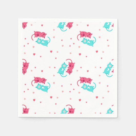 Serviette En Papier Motif (Devant)