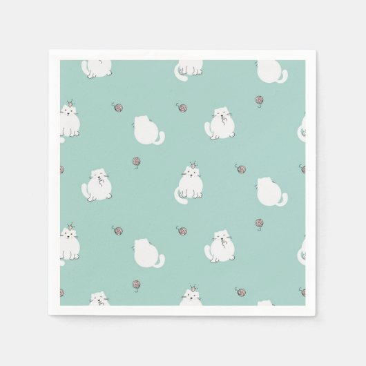 Serviette En Papier Motif (Devant)