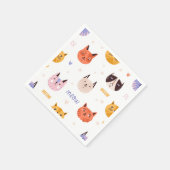 Serviette En Papier Motif (Coin)