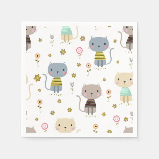 Serviette En Papier Motif (Devant)