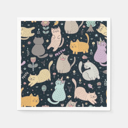 Serviette En Papier Motif (Devant)