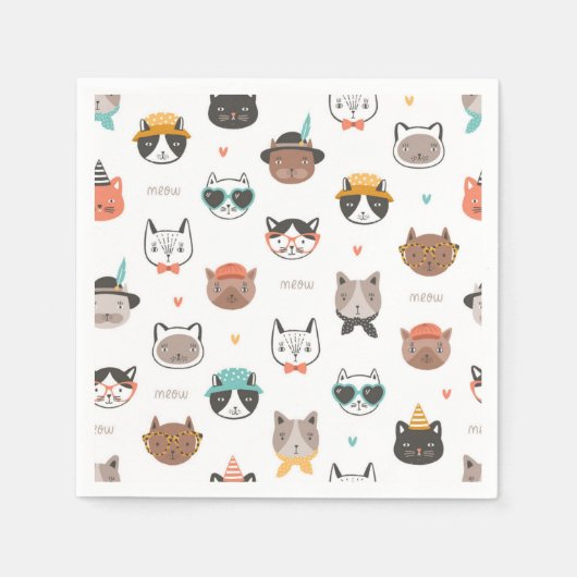 Serviette En Papier Motif (Devant)