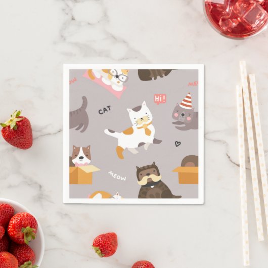 Serviette En Papier Motif (En situation)