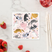 Serviette En Papier Motif (En situation)