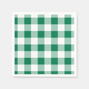 Serviette En Papier Motif à carreaux verts classiques sans couture