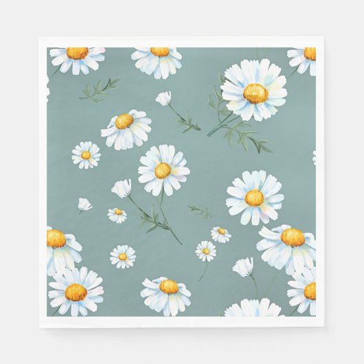 Serviette En Papier Motif à fleurs Chamomile (Devant)