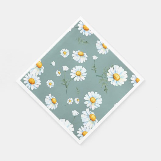 Serviette En Papier Motif à fleurs Chamomile (Coin)