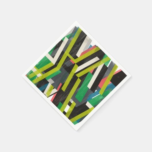 Serviette En Papier Motif à flux de suspension diagonal (Coin)