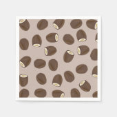 Serviette En Papier Motif à la noix de coco (Devant)