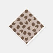 Serviette En Papier Motif à la noix de coco (Coin)