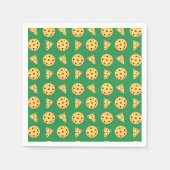 Serviette En Papier Motif à pizza verte (Devant)