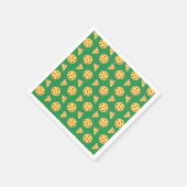 Serviette En Papier Motif à pizza verte (Coin)