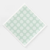 Serviette En Papier Motif à point Eucalyptus Green Polka (Coin)