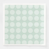 Serviette En Papier Motif à point Eucalyptus Green Polka (Devant)